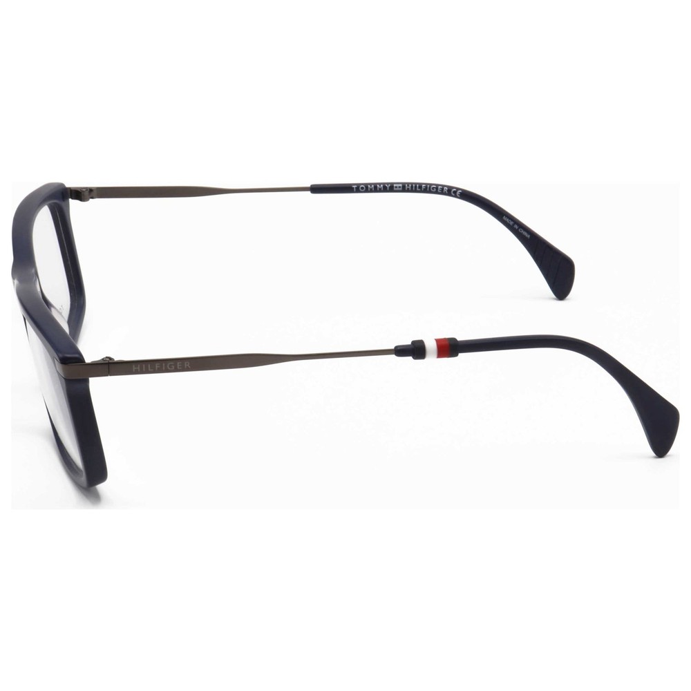 Tommy Hilfiger Men's Rectangular 55mm Eyeglasses Frames Matte Blue TH1538-FLL
