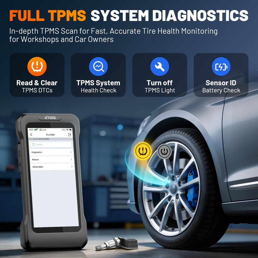 XTOOL TP580 TPMS TS100 Programming Tool All System Diagnostic Scanner 22+Service