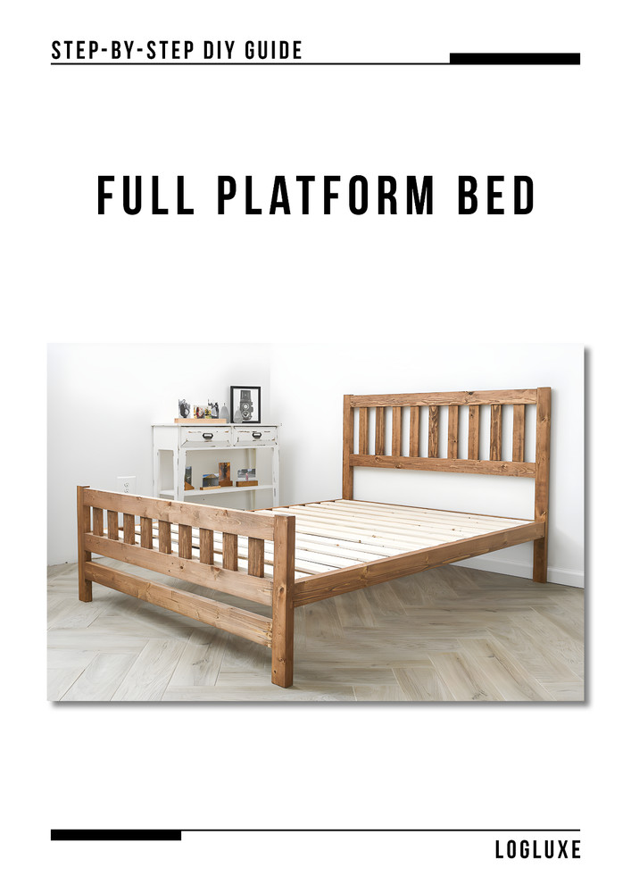 DIY FULL PLATFORM BED PLAN - Step-by-Step Build Guide - ft/in