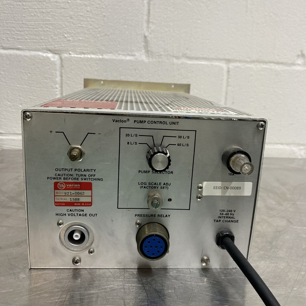 Varian Vaclon Pump Controller Unit Model 921-0062