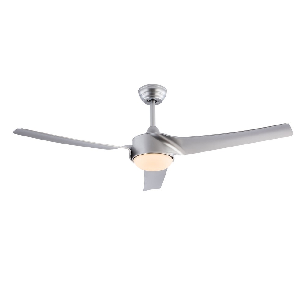52 Inch Modern Ceiling Fan Light Silver Ceiling Fan Light With Remote Control
