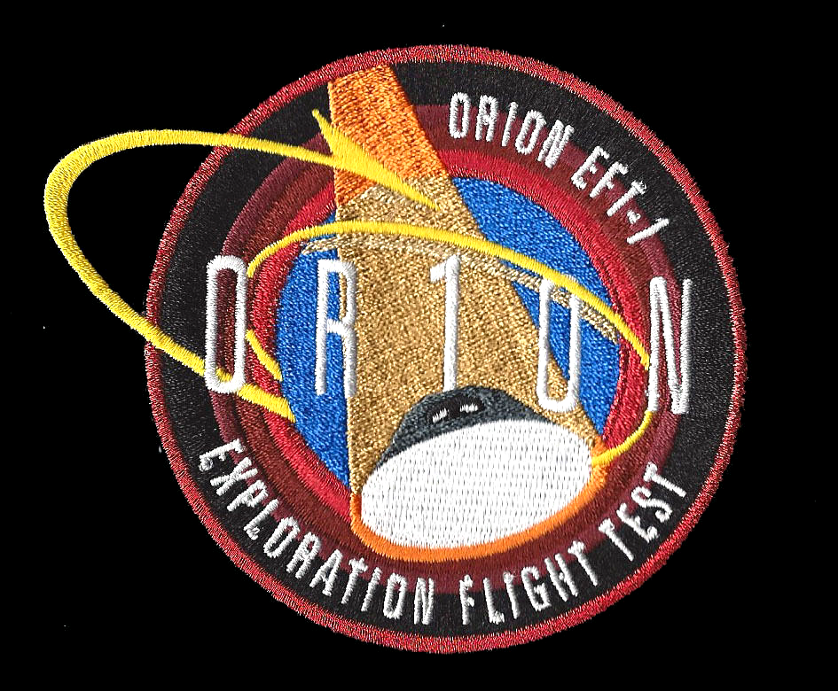 ORION EFT-1 EXPLORATION FLIGHT TEST VEHICLE ORIGINAL AB Emblem NASA SPACE PATCH