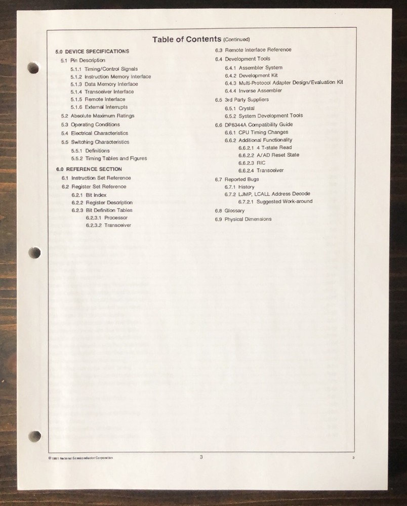 National Semiconductor - DP8344B Biphase Communications Processor - BCP (1991)