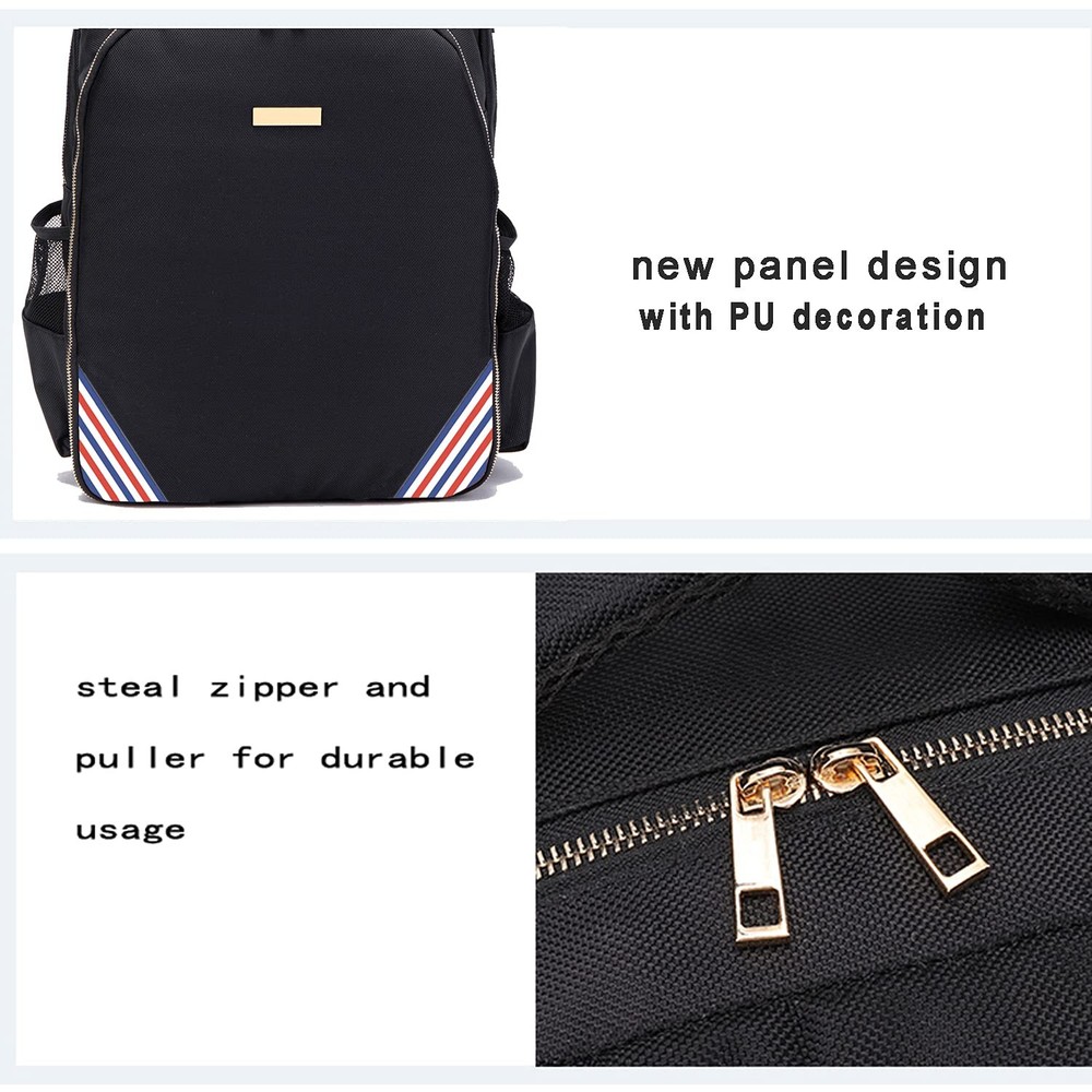 Large Backpack for Barbers Clippers and Tools in Red, White, Blue PU