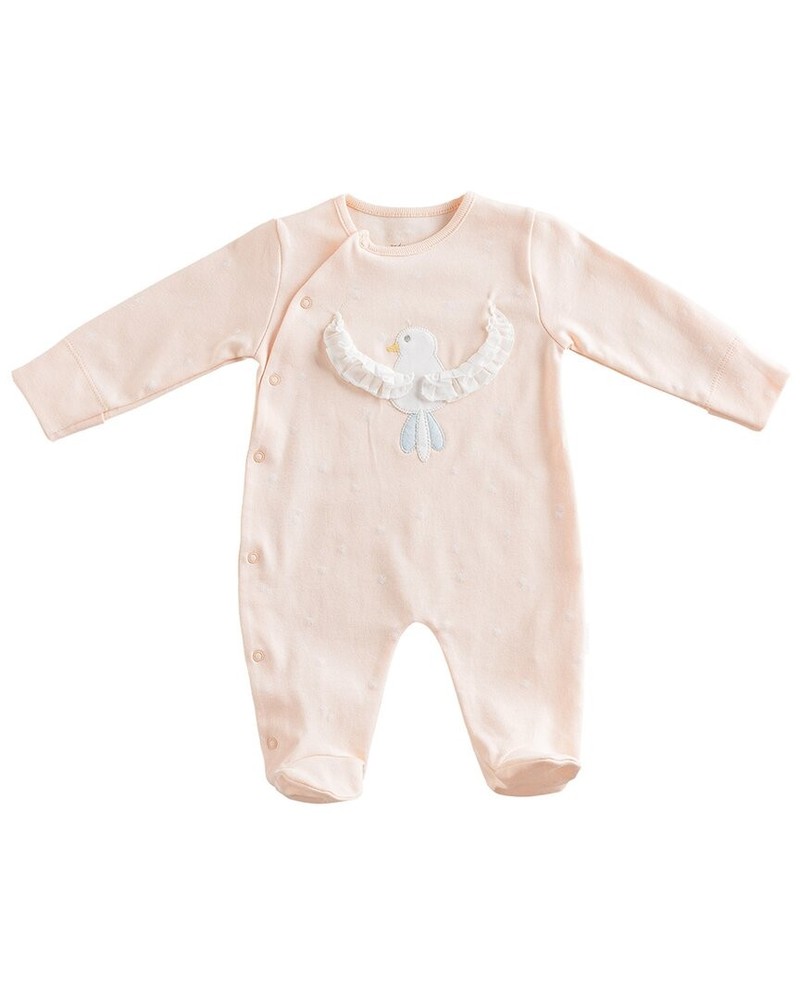 Andywawa Spring Birds Applique Romper