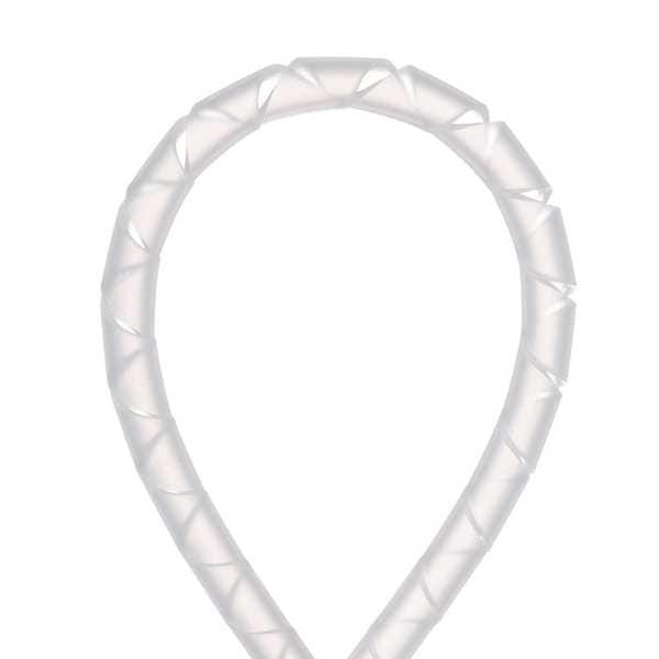 Spiral Wrap Cable Management 100 ft Polyethylene 2 Inch Bundle Off White