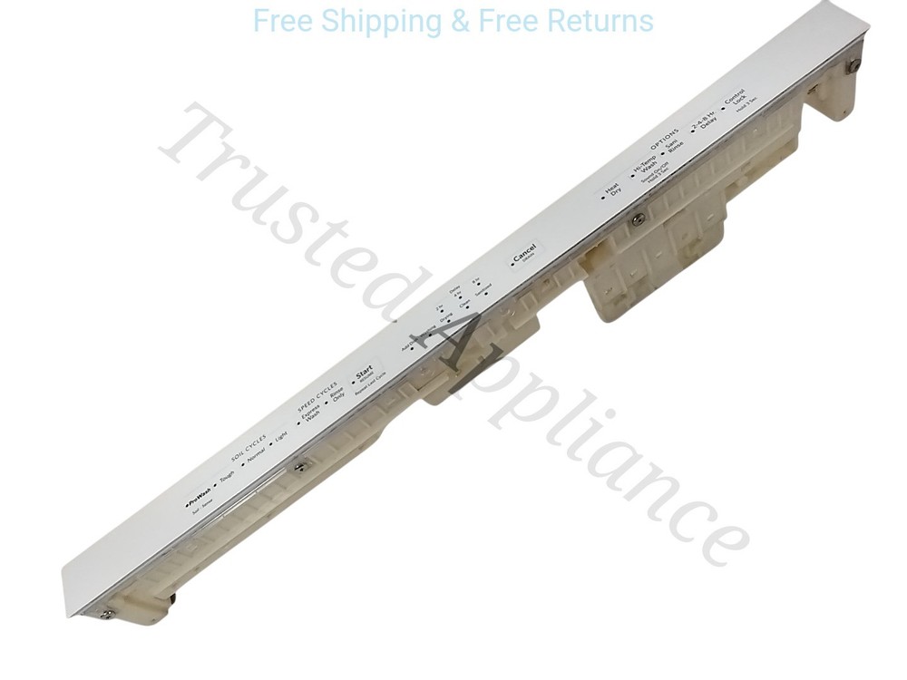 OEM Dishwasher Control Panel  W10905444E WHITE