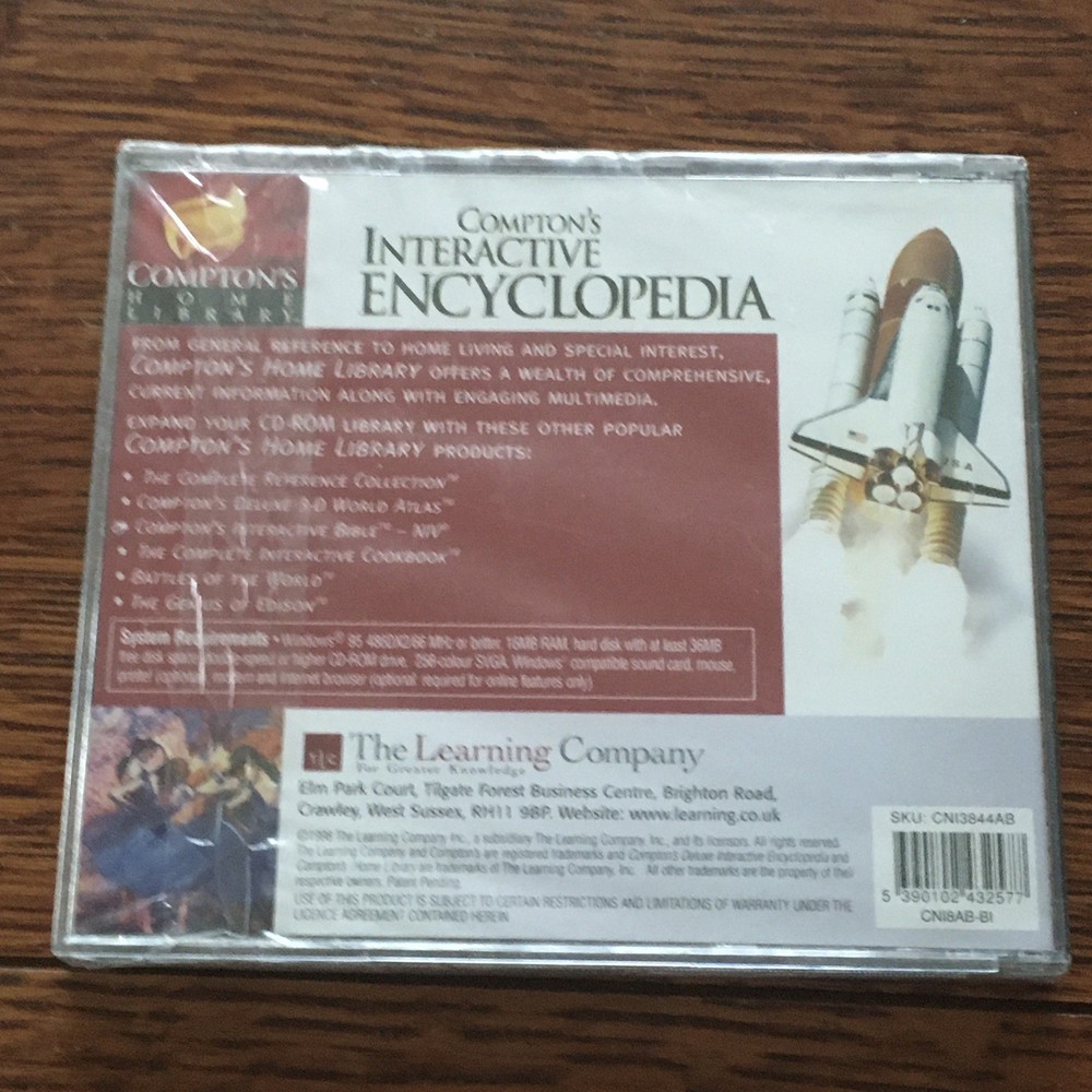 Compton's Interactive Encyclopedia PC CD-ROM 1998 NEW Still Sealed