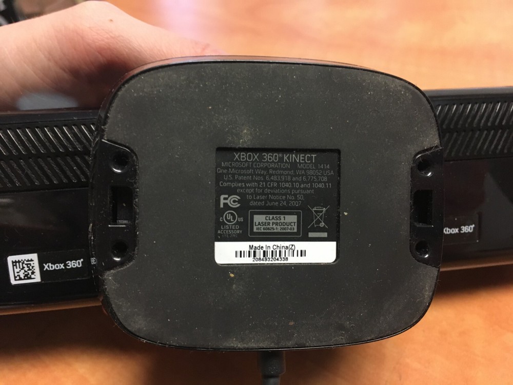 Microsoft Xbox 360 Kinect Motion Sensor Bar Black & Kinect Adventures/Scene It?