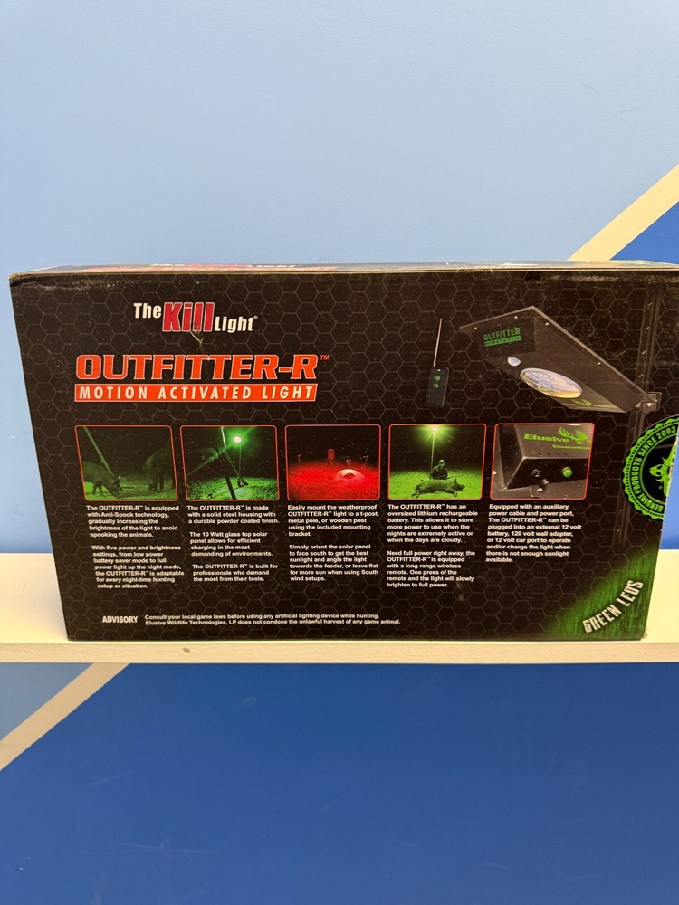 Elusive Wildlife Kill Light Outfitter Motion Activated Feeder Light with Remote