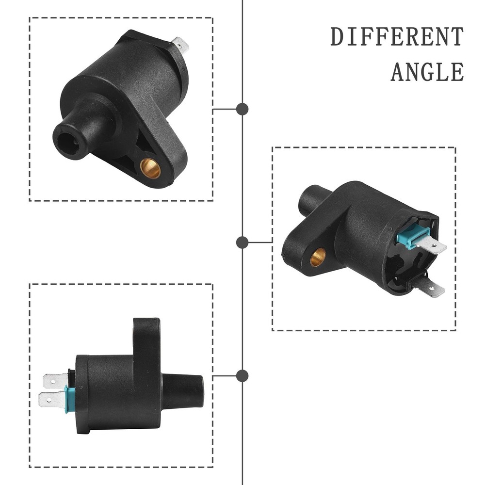 Motorcycle Ignition Coil High Performance Scooter Ignition Coil 12V Black