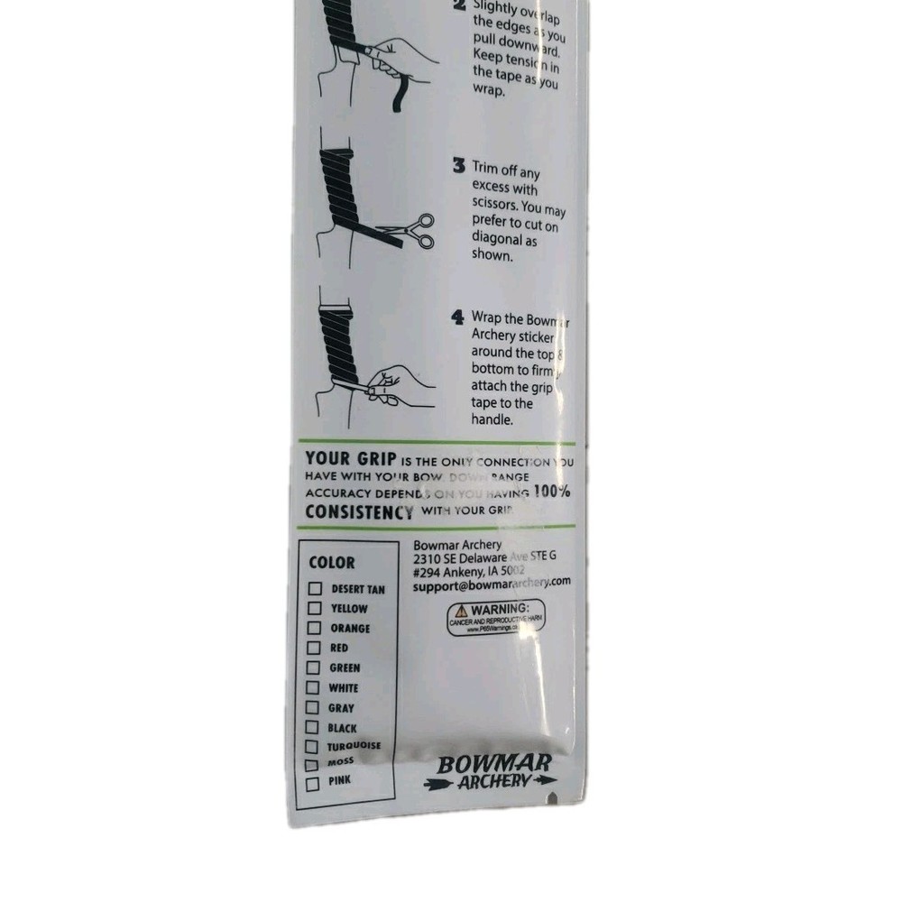 Bowmar Archery Self-Adhering Grip Tape Moss