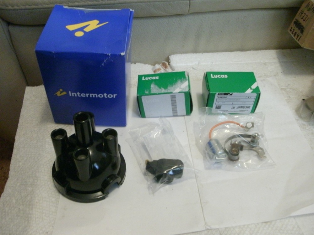 DISTRIBUTOR CAP , POINTS , CONDENSER , ROTOR MG , TRIUMPH MGB TR3 VARIOUS