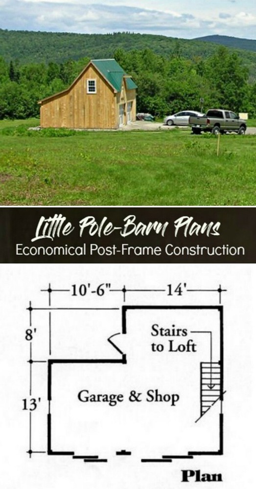 7 Little Backyard Barn Designs - Complete Construction Plans (B5)