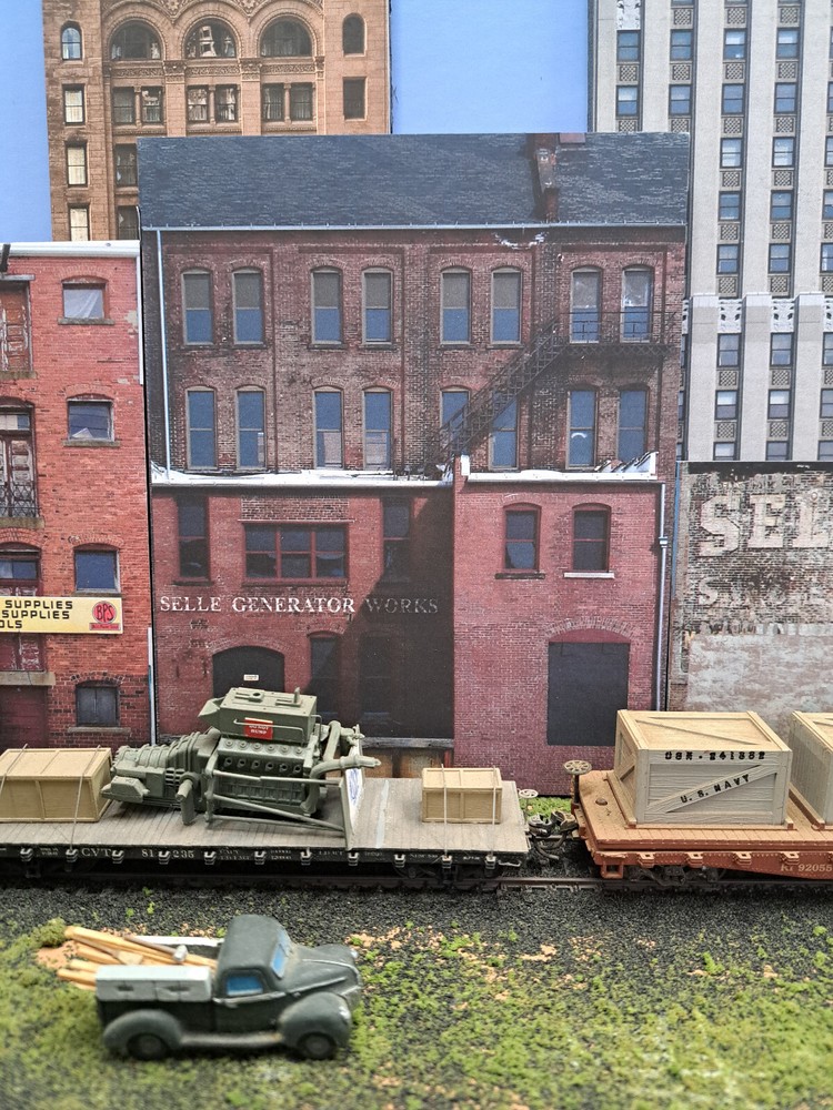 TRACKSIDEFLATS #170 HO scale SELLE GENERATOR WORKS