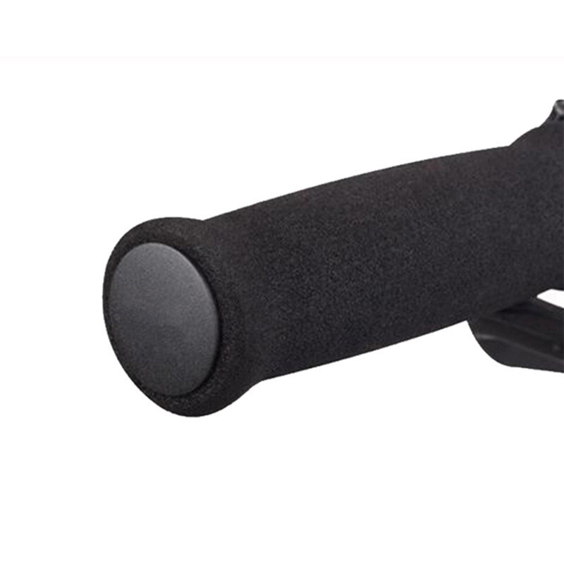Motorcycle Foam Anti Vibration Comfort Handlebar Grip Covers Protector Black 2Pc