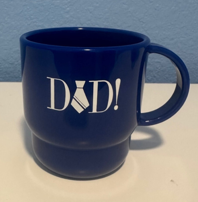 Tupperware Mom Dad mug Set of 2 Tabletop Stacking Mugs