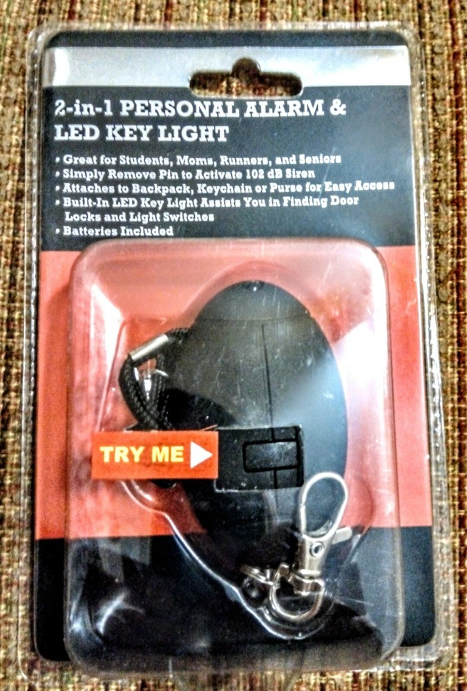 2-In-1 Personal Alarm & LED Key Light / NEW