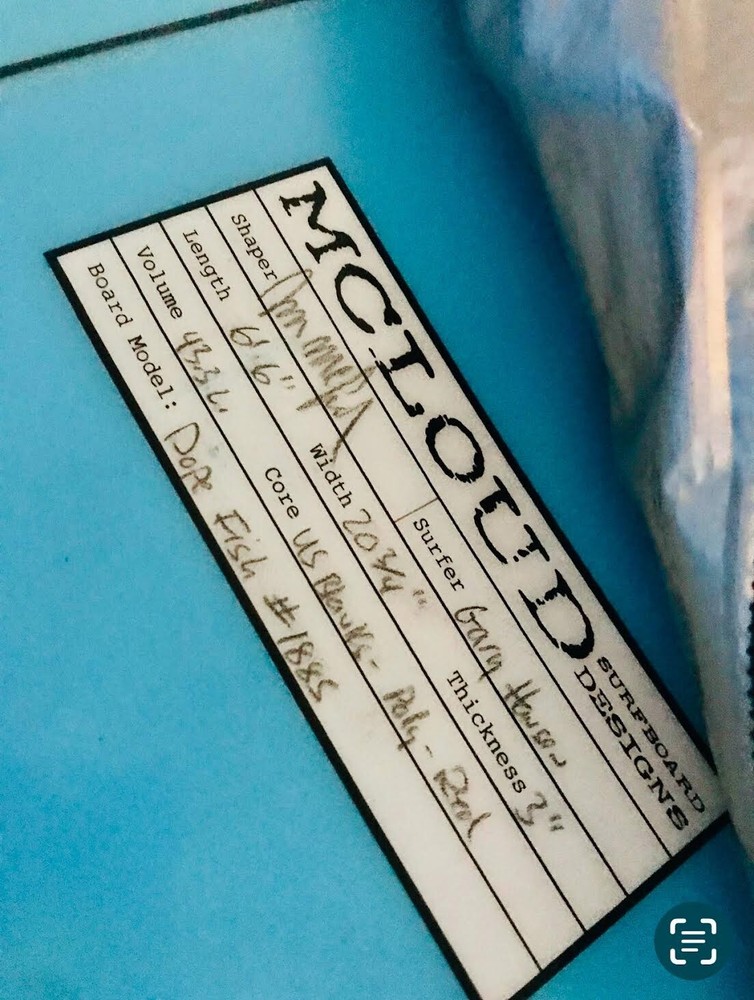 McCloud, Dope Fish Surfboard 6' 6"