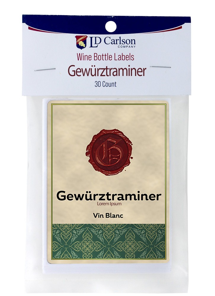 Gewurztraminer Wine Labels for Home Wine Making
