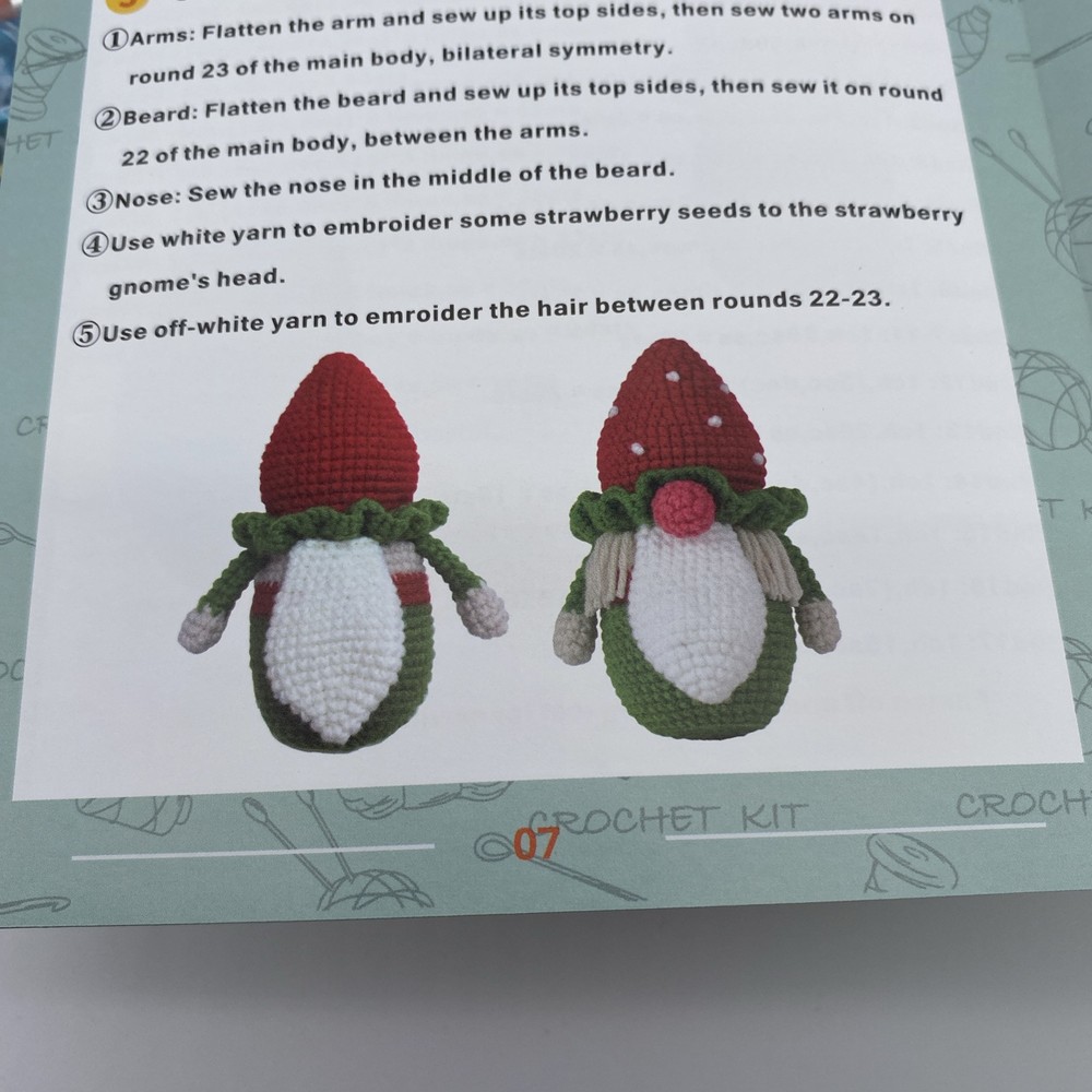 Crochet Starter Kit Strawberry Gnome