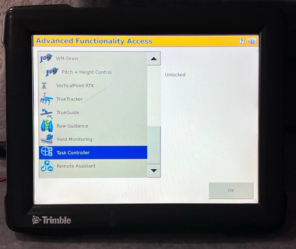 Trimble Fmx FM-1000 Display Section Control & Variable Rate ,Task controller