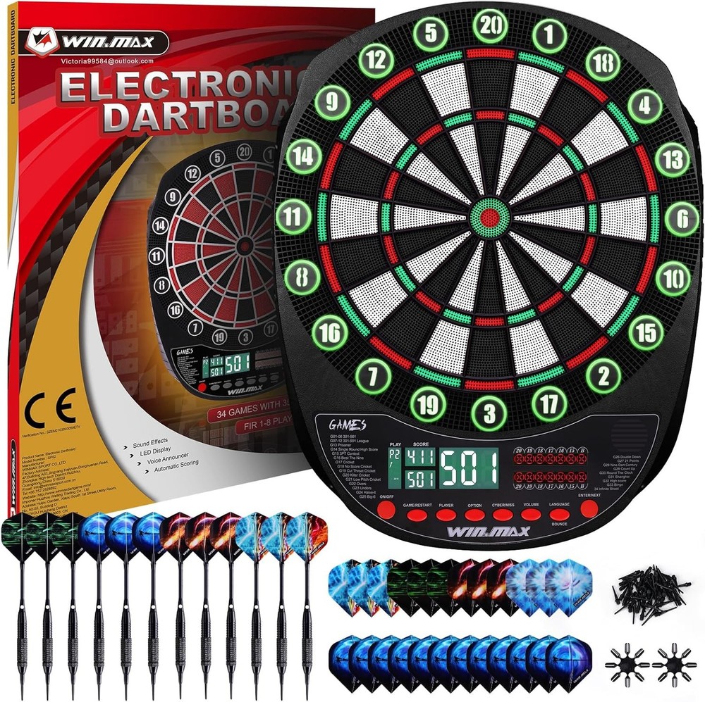 Electronic Dart Board Game Set