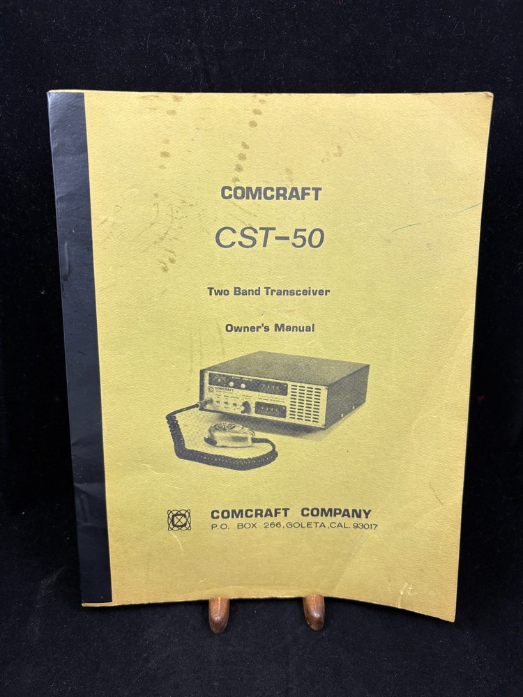 Comcraft CST-50 Two Band Transceiver Owners Manual