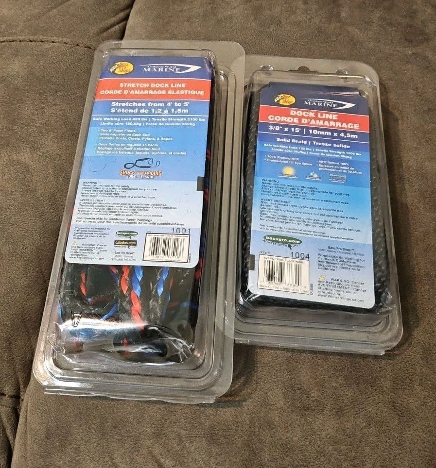 Stretch Dock Line & Floating Dock Line Solid Braid Bass Pro Shop NEW SEALED