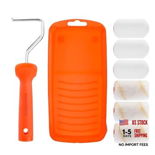 8PCS 2.5" Small Paint Roller Kit, Includes Foam Paint Roller Covers,