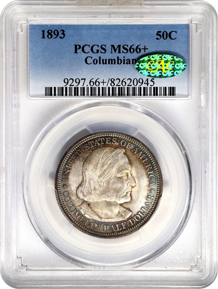 1893 Columbian Commemorative Half MS-66+  CAC/PCGS Certified
