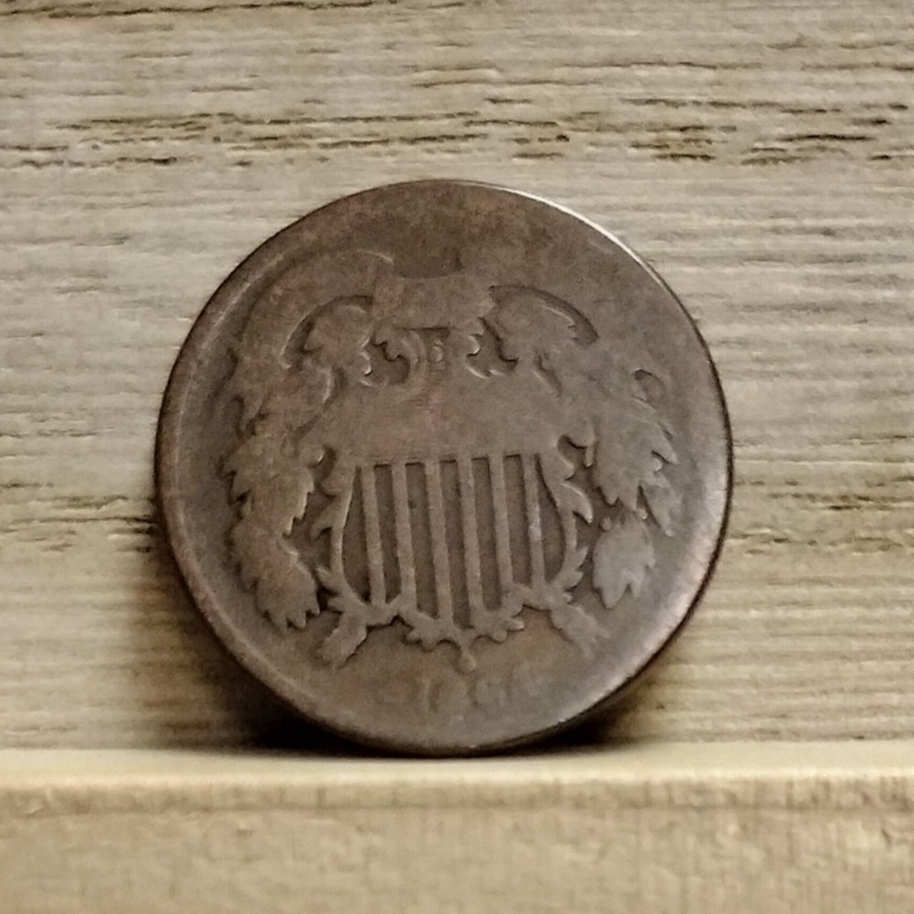 1864 2 Cent Piece US Coin
