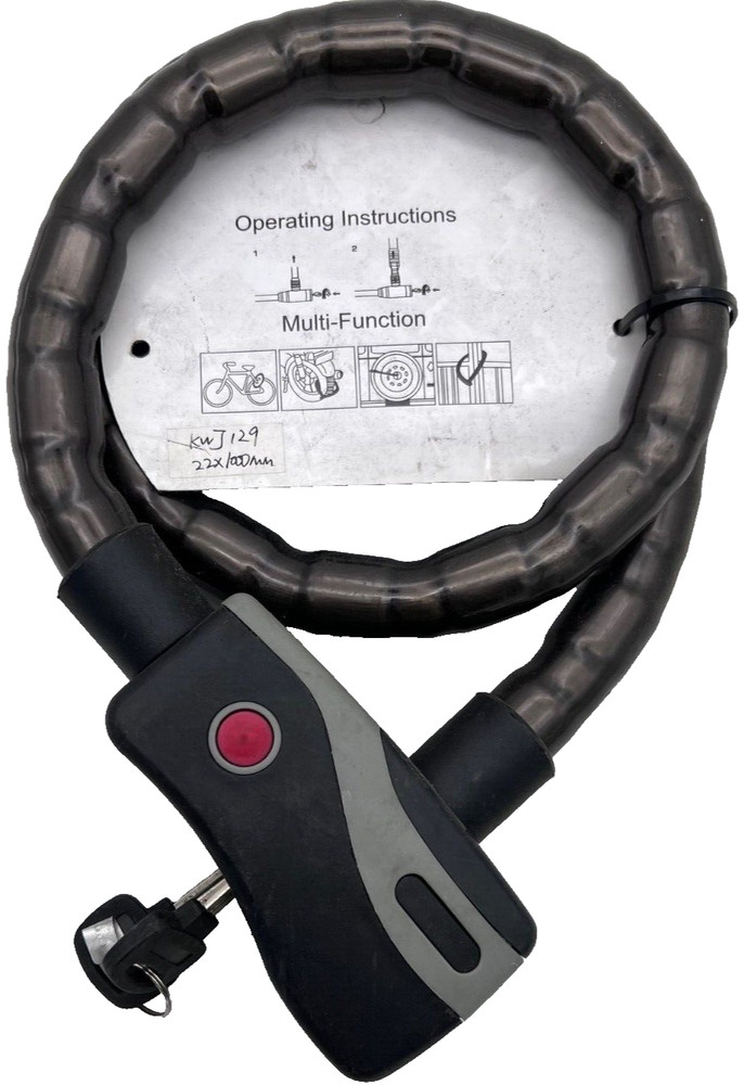 GUILI SNAKE SECURITY LOCK GREY 22x1000mm