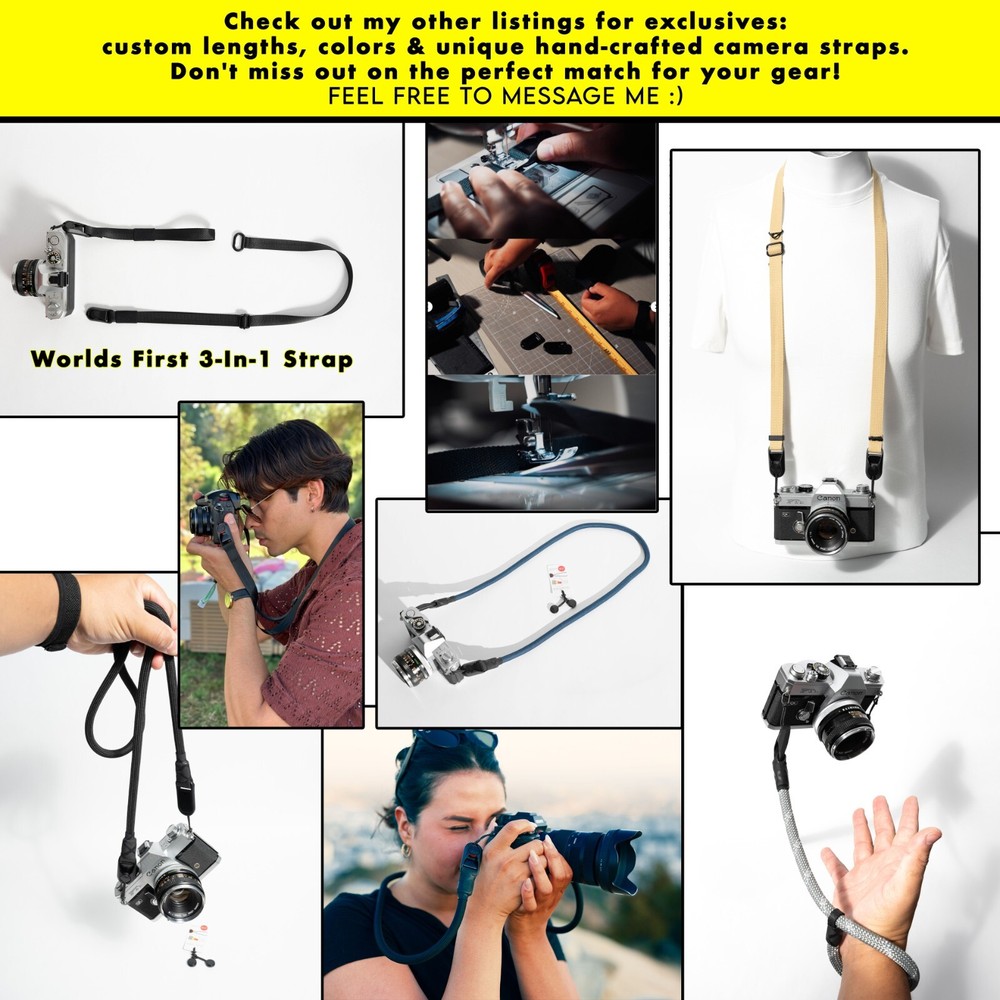 Utility Dual Adjustable Camera Strap Quick Mount & Peak Design Anchors