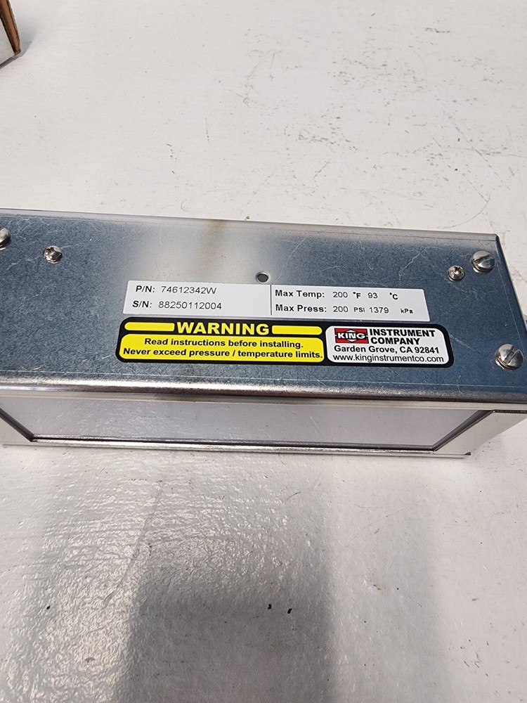 KING FLOW METER 74612342W NEW