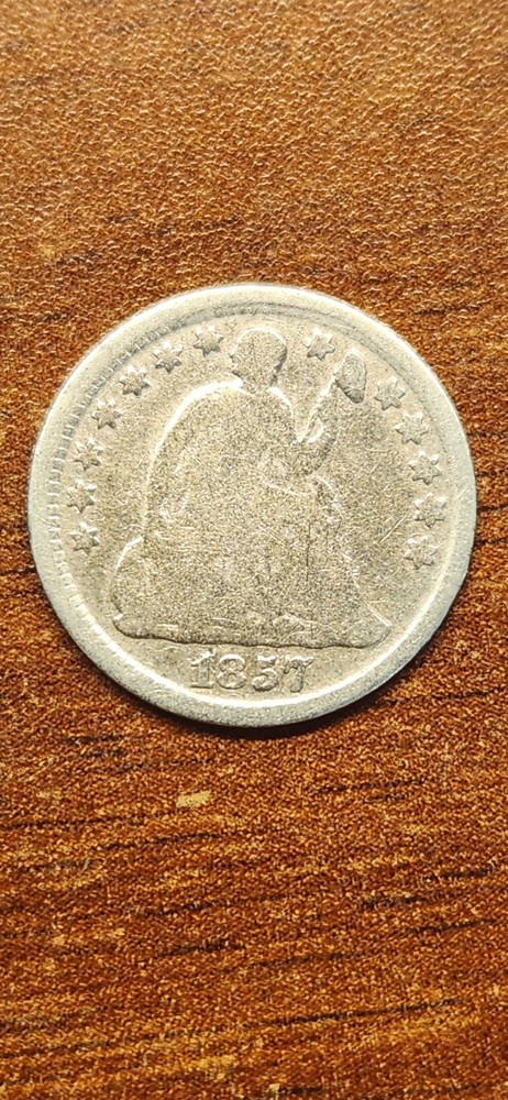 1857 Half Dime US Coin