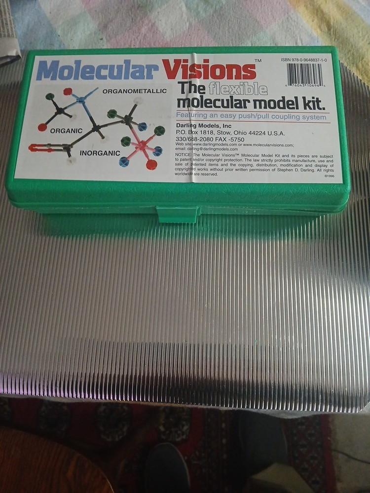 Molecular Visions Flexible Molecular Model Kit 1996 Edition