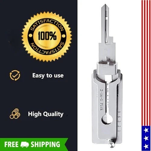 2-in-1 Stainless Steel Key Decoder SS001 PRO Lock Decoder Repair Tools