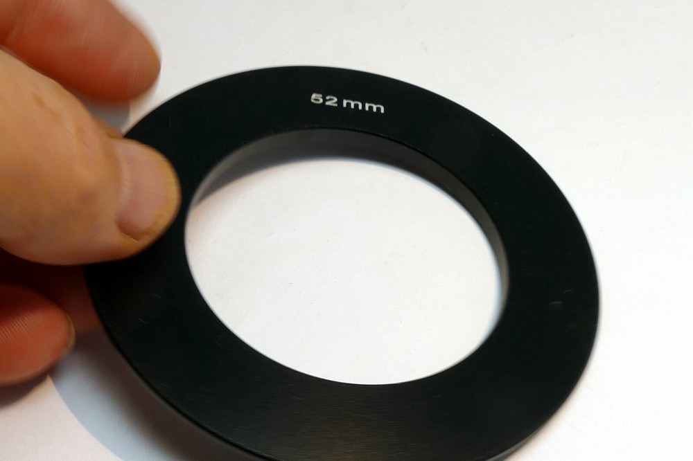 52mm Adapter Ring for Square holder Cokin size Medium P threaded for lens