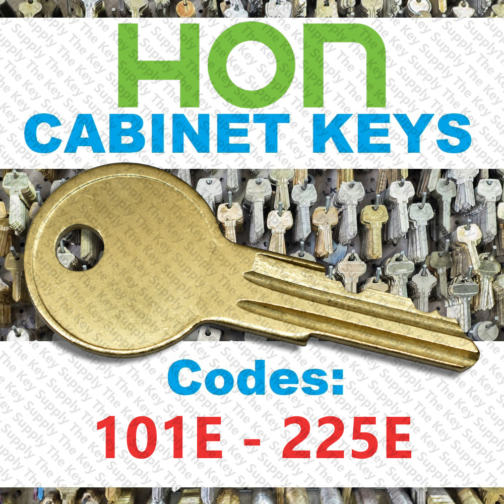 Hon Filing Cabinet Replacement Key Cut Key Code 101E - 225E
