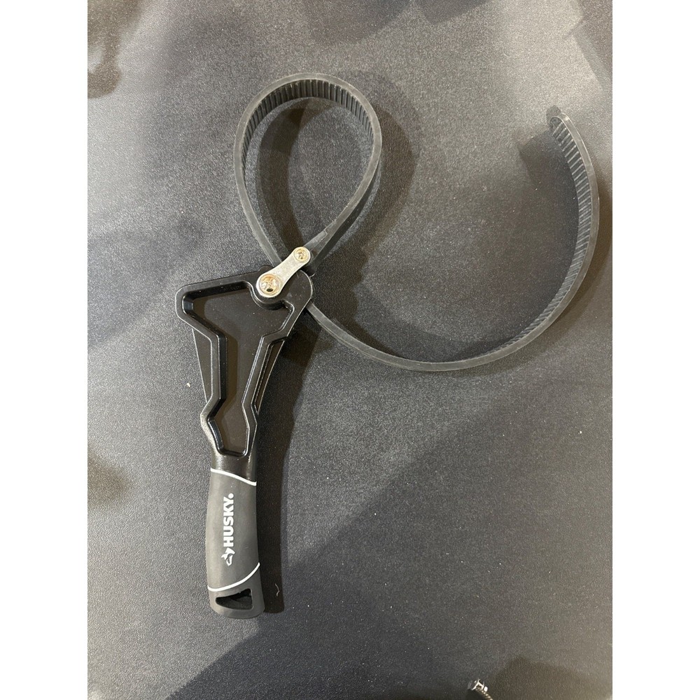 Husky Rubber Strap Wrench Durable Adjustable Grip Tool