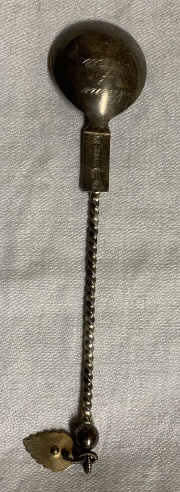 Antique Marius Hammer Norway 830 Silver Spoon Monogrammed on Back