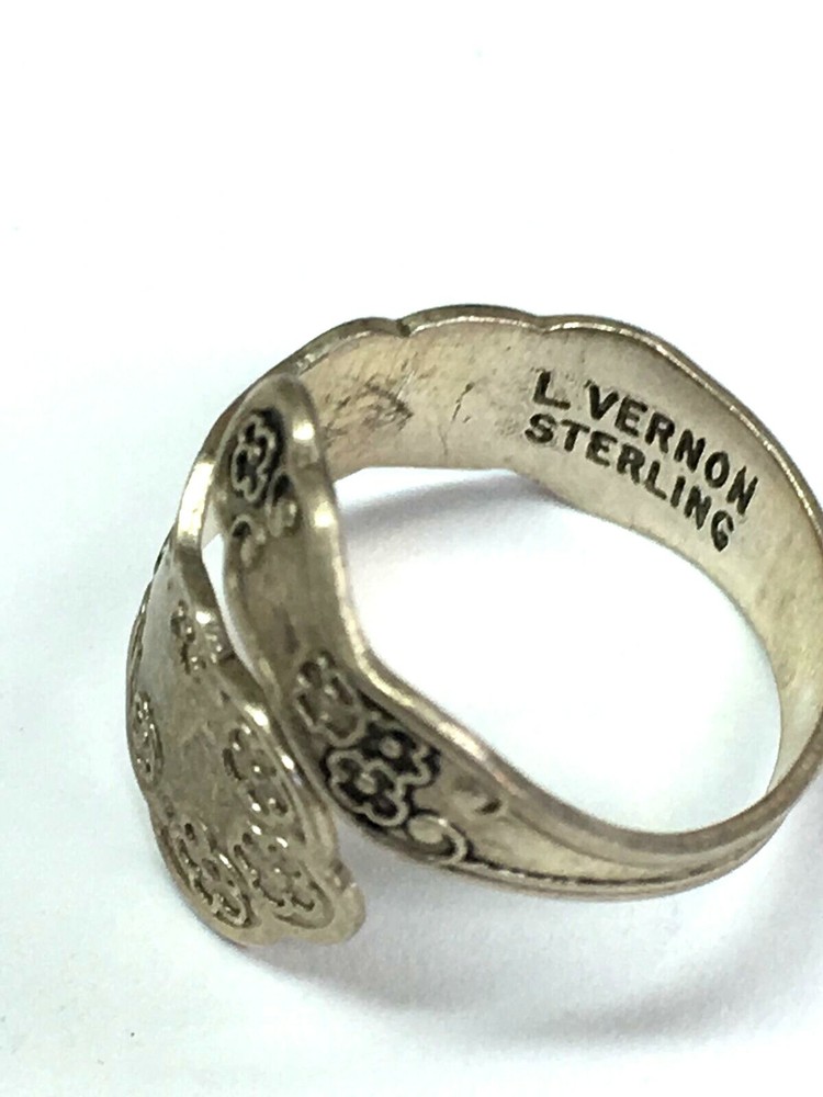 Signed L Vernon Sterling Silver 925 Adjustable Ring