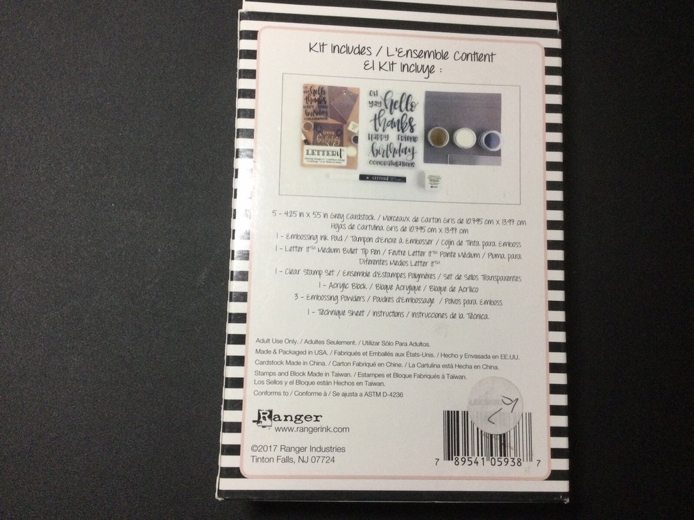 Ranger Letter It Embossing Technique Kit NIP