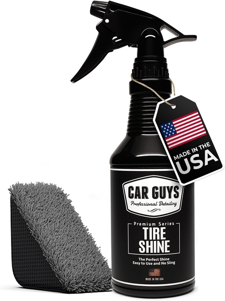 Professional Deep Black Tire Shine Spray Kit