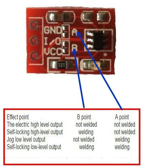 10pcs TTP223 Capacitive Touch Sensor Modules, Self-Locking Switch for Arduino