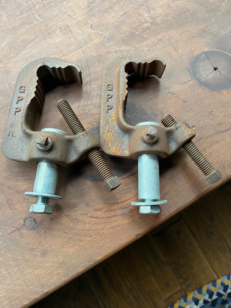 etc/altman style stage,studio,theater light pipe clamp (pair)