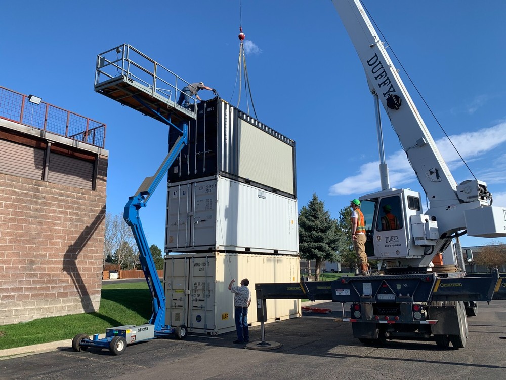 Video Screen Shipping Container