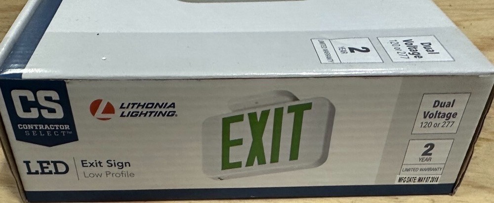 Lithonia Lighting Contractor Select Integrated LED White Exit Sign