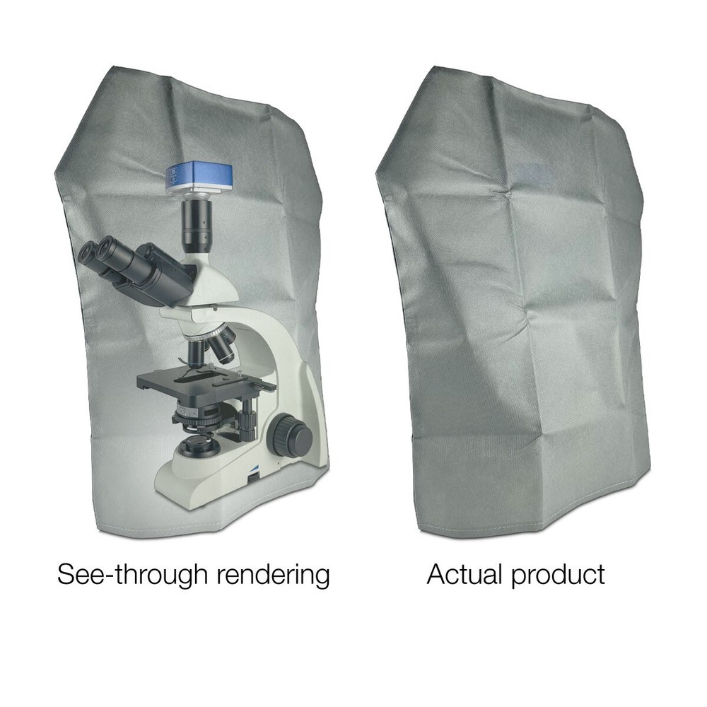 Microscope Dust Cover, Opaque, Grey Fabric (Large)